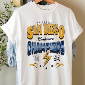 San Diego 1994 chargers Vintage Shirt Game Day Apparel Los Angeles Shirt Gift